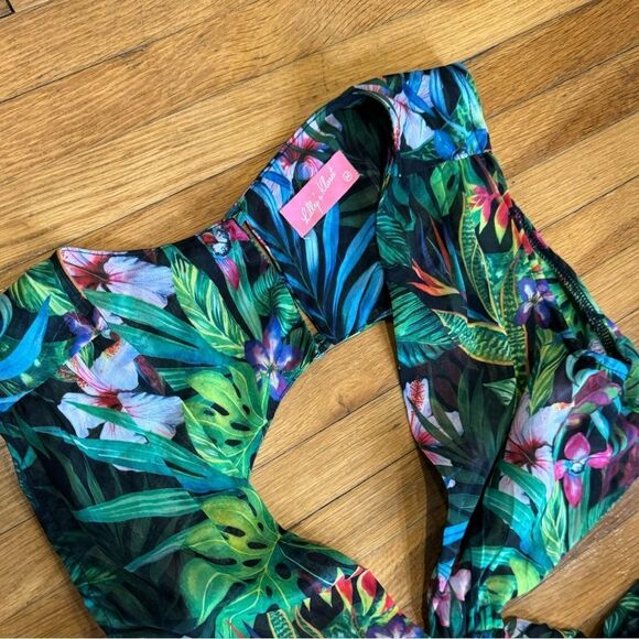 Lilly’s Kloset Tropical Floral Cutout Fit and Flare Dress - Picture 8 of 8